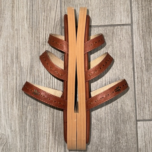 NWOT Frye Women's Faye Strappy Slide Brown Sandal Size 7.5 - Picture 7 of 14